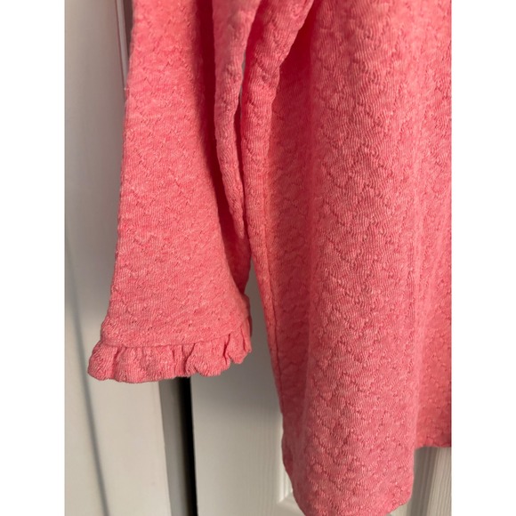 Talbots Pointelle V-Neck Pullover in Light Azalea Heather Size 1X NWT MSRP $85 - Picture 6 of 8